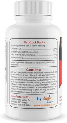 HyaFlex Pro Hyaluronic Acid Advanced Joint Support Dog Supplement, 30 count