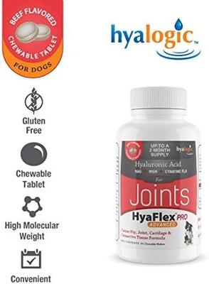 HyaFlex Pro Hyaluronic Acid Advanced Joint Support Dog Supplement, 30 count