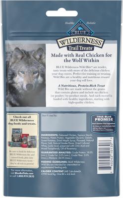 Wilderness Trail Treats Chicken Wild Bits Grain-Free Training Dog Treats, 4-oz bag, bundle of 2