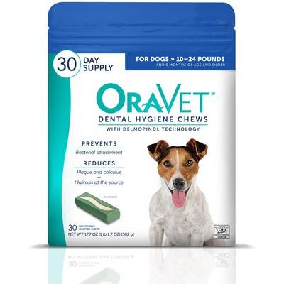 Paquete: OraVet Higiene para perros pequeños + Masticables dentales para perros medianos
