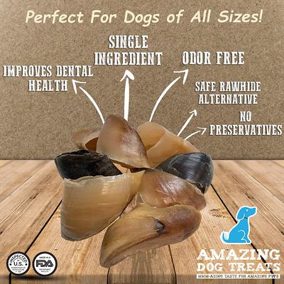 Golosinas para perros Cow Hooves, 10 unidades