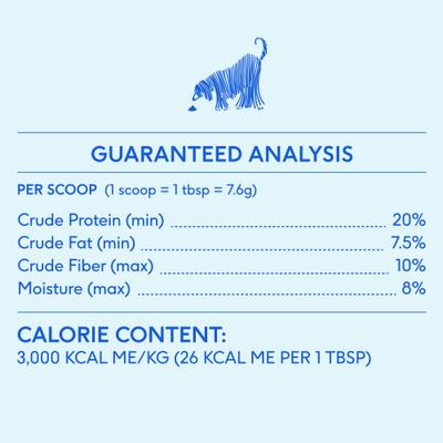 Organic Pumpkin Fiber Powder Digestive Supplement for Dogs, 8-oz