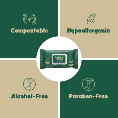 Bamboo Wipes with Aloe, Shea Butter & Coconut Oil Light Lavender Scent Dog & Cat Grooming Wipes, 110 count