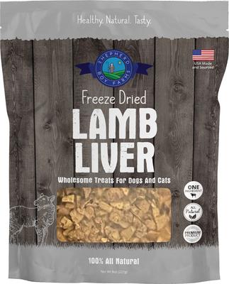 Lamb Liver Freeze-Dried Dog & Cat Treats, 8-oz bag