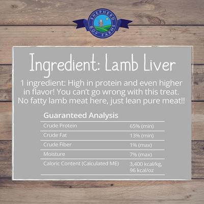 Lamb Liver Freeze-Dried Dog & Cat Treats, 8-oz bag