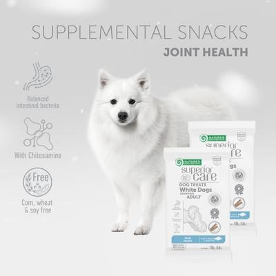 Superior Care Grain-Free White Fish Soft & Chewy Dog Treats, 3.8-oz bag, 7 count