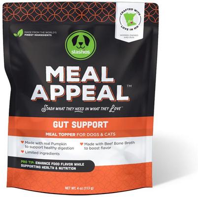 Meal Appeal Beef & Gut Support Dog & Cat Treat, 4-oz bag
