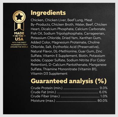 Puppy Classic Loaf in Sauce Chicken & Beef Recipe Small Breed Wet Dog Food Trays, 3.5-oz, case of 24