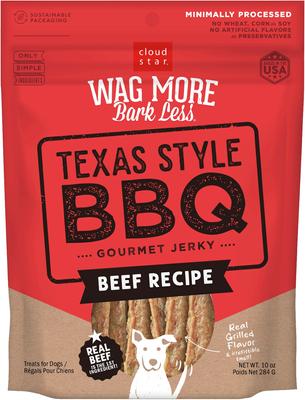 Wag More Bark Less Smoked Salmon Grain-Free Jerky Dog Treats, 10-oz bag
