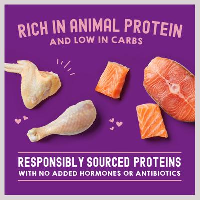 Carnivore Cravings Morsels'N'Gravy Chicken & Salmon Recipe, 2.8-oz pouch, case of 12