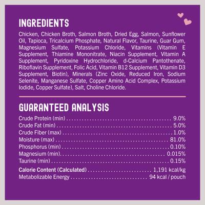 Carnivore Cravings Morsels'N'Gravy Chicken & Salmon Recipe, 2.8-oz pouch, case of 12