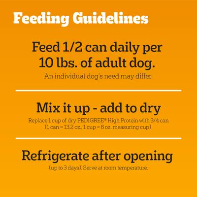 High Protein Adult Canned Soft Wet Dog Food, Chopped Beef & Bison Flavor, 13.2-oz can, case of 12