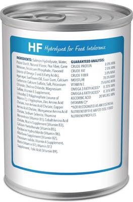 HF Hydrolyzed for Food Intolerance Salmon Recipe Wet Dog Food, 12.5-oz can, 12 count