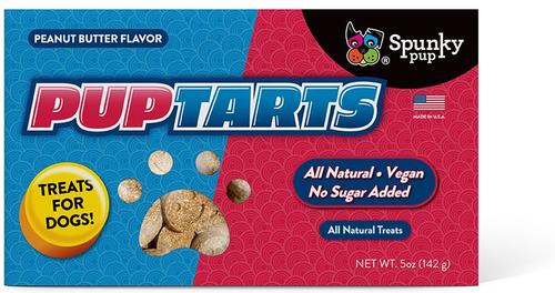 PupTarts Peanut Butter Flavored Biscuits Crunchy Dog Treats, 5-oz box