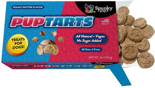 PupTarts Peanut Butter Flavored Biscuits Crunchy Dog Treats, 5-oz box
