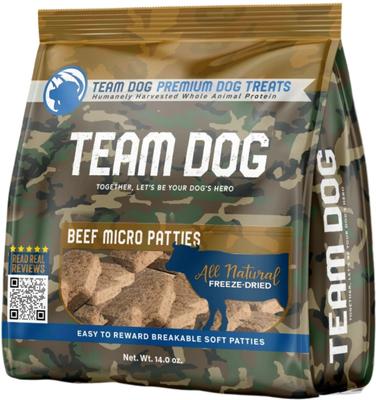 Beef Micro Patties Freeze-Dried Dog Treats, 14-oz bag