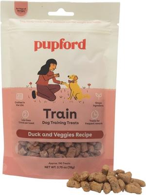 Train Duck & Veggies Natural Freeze-Dried Dog Treats, 2.75-oz pouch