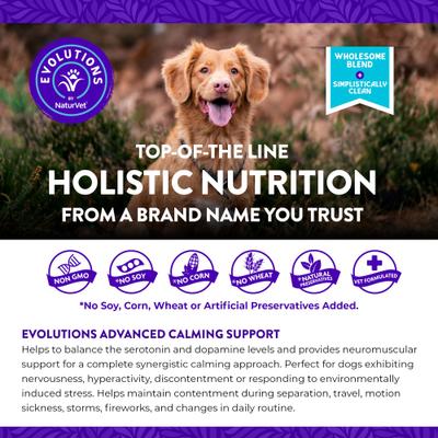 Evolutions Advanced Calming Soft Chews Dog Supplement, 90 count