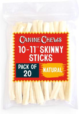 10-11-inch Retriever Skinny Stick Beef Flavor Dental Dog Chews, 50 count