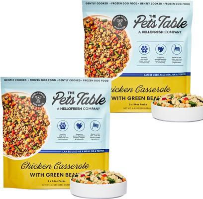 Freshly-Made Frozen Human-Grade Turkey Casserole Dog Food, 36-oz pouch, 3 count