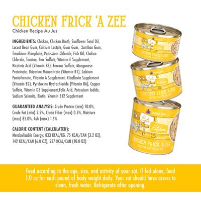 Cats in the Kitchen Chicken Frick 'A Zee Chicken Recipe Au Jus Grain-Free Wet Cat Food, 10-oz, case of 12
