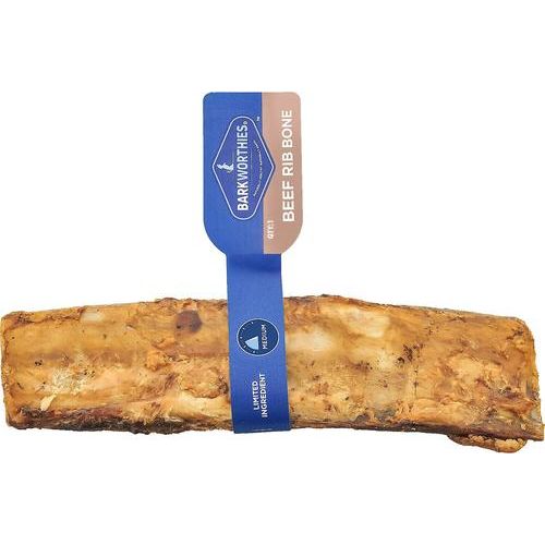 Premio para perros con hueso de costilla de res, 4 unidades