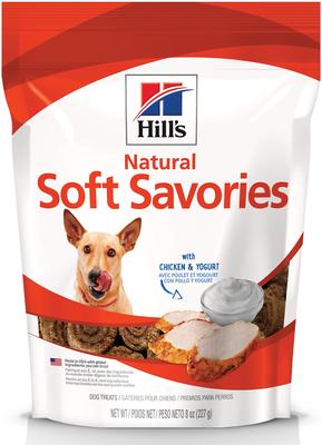 Natural Soft Savories with Chicken & Yogurt Dog Treats, 8-oz bag