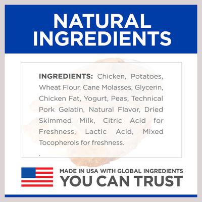 Natural Soft Savories with Chicken & Yogurt Dog Treats, 8-oz bag