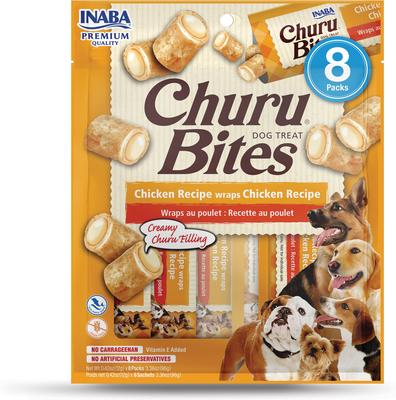 Churu Bites Wraps Chicken with Tuna Recipe Grain-Free Soft & Chewy Dog Treats, 0.42-oz, pack of 8