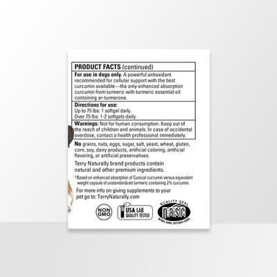 Curacel Curcumin Optimal Cellular Support Dog Supplement, 60 count