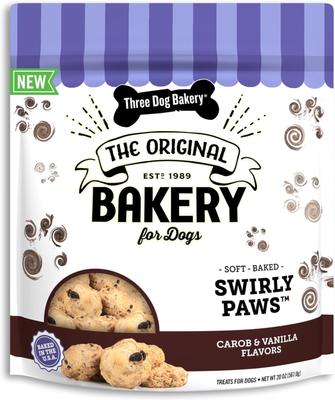 Swirly Paws Carob & Vanilla Soft & Chewy Dog Treats, 20-oz bag