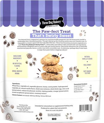 Swirly Paws Carob & Vanilla Soft & Chewy Dog Treats, 20-oz bag