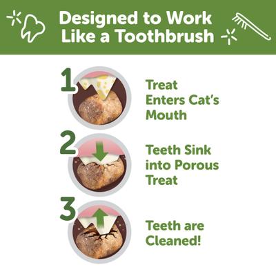 by Wellness Natural Chicken & Tuna Dental Cat Treats, 4.5-oz bag