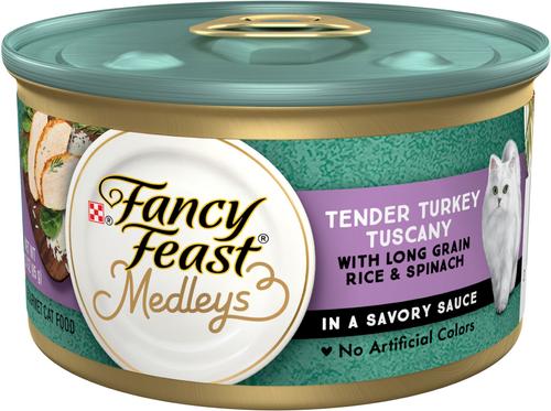 Medleys Tender Turkey Tuscany Canned Cat Food, 3-oz, case of 24