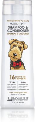 Professional Oatmeal & Coconut 2-in-1 Dog Shampoo & Conditioner, 16-fl oz bottle