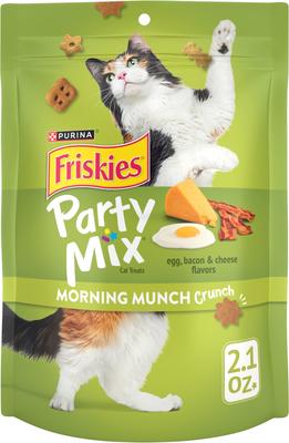 Party Mix Morning Munch Crunch Flavor Crunchy Cat Treats, 2.1-oz bag