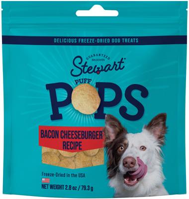 PuffPops Cheeseburger Recipe Freeze-Dried Dog Treats, 5.8-oz pouch