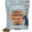 Premios para perros con sabor a pavo y calabaza con caldo de huesos de Tiny Loves, bolsa de 6 oz, 1 unidad