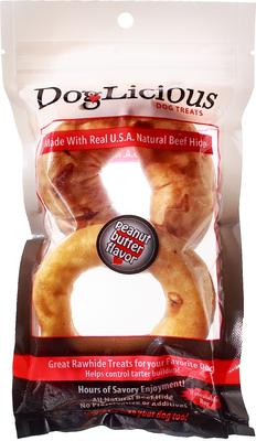 DogLicious 3.5" Donut Dog Treats, 2 count