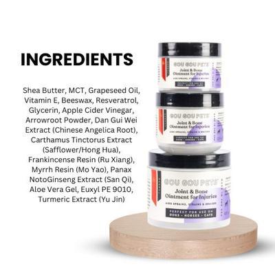 Joint & Bone Ointment for Injuries Dog, Cat & Horse Cream, 2-fl oz bottle