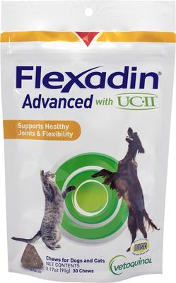 Flexadin Advanced with UCII Collagen Soft Chews Joint Supplement for Dogs & Cats, 30 count