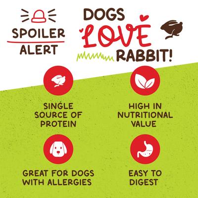 100% Rabbit Jerky Stick Dog Treat