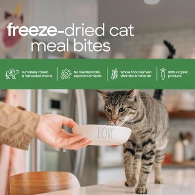 Non-GMO Beef Meal Bites Freeze-Dried Cat Food, 10-oz bag