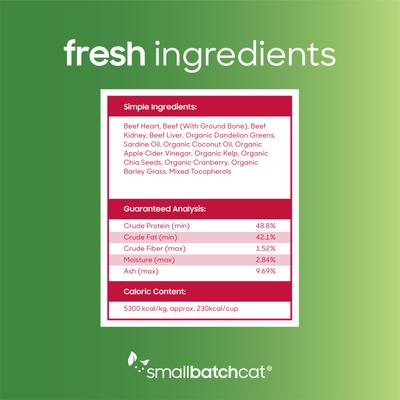 Non-GMO Beef Meal Bites Freeze-Dried Cat Food, 10-oz bag