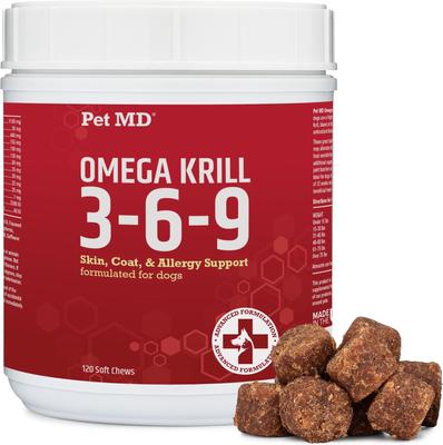 Omega 3-6-9 Select Soft Chews with Krill Dog Supplement, 120 count
