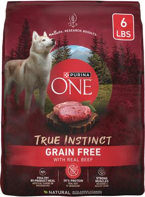 Natural True Instinct Grain-Free with Real Beef Dry Dog Food, 6-lb bag