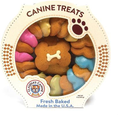 Carrusel de golosinas horneadas para perros Canine Party Bones, envase de 11 oz
