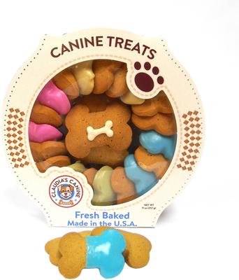 Carousel of Canine Party Bones Baked Dog Treats, 11-oz tub