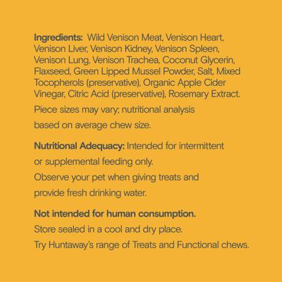 Venison & Greenlipped Mussel Recipe Grain-Free Soft & Chewy Dog Treats, 4-oz bag