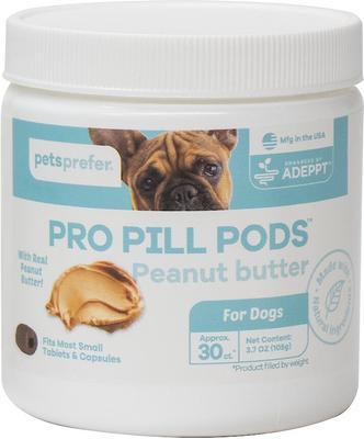 Pro Pill Pods Small Peanut Butter Chicken Flavor Soft Chew Dog Treats, 30 count